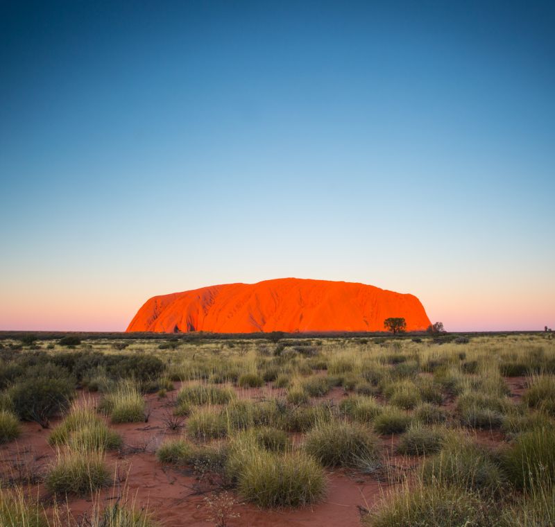 Uluru at sunset