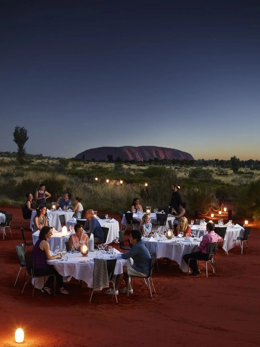 Gala dinner under the stars near Uluru