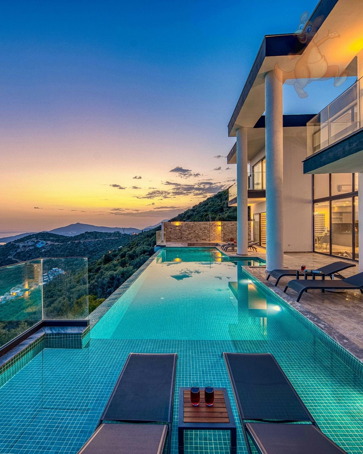 Luxury lodge interior Australia