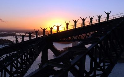 Sydney Harbour Bridge Climb sunrise